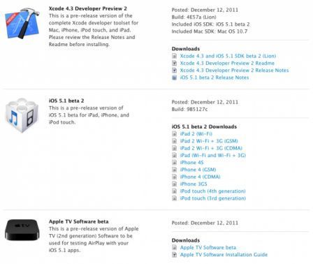 iOS 5.1 beta 2