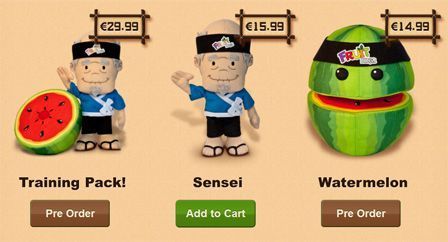 Des peluches Fruit Ninja Des peluches Fruit Ninja