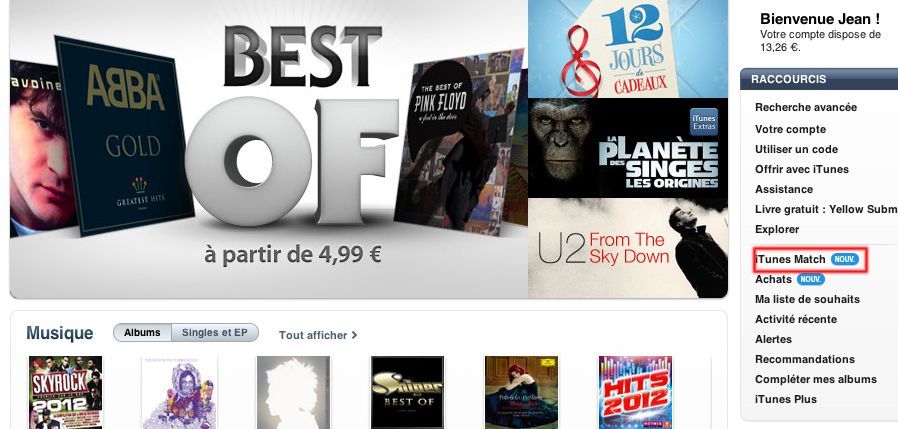 itunes-match-activer