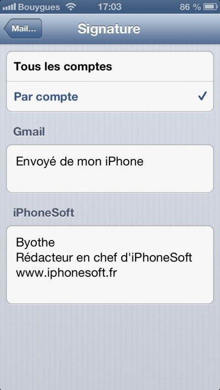 signature iphonesoft