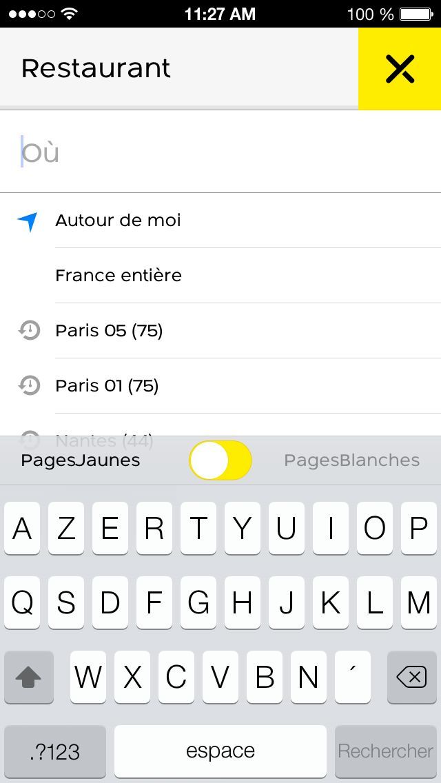 pages jaunes iphone