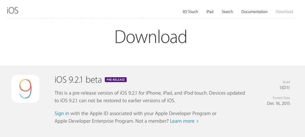 ios 921 beta apple ios 921 beta apple