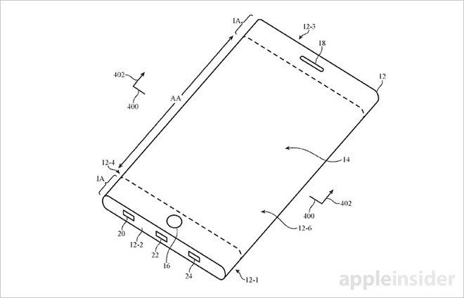 apple iphone 8 ecran incurve brevet