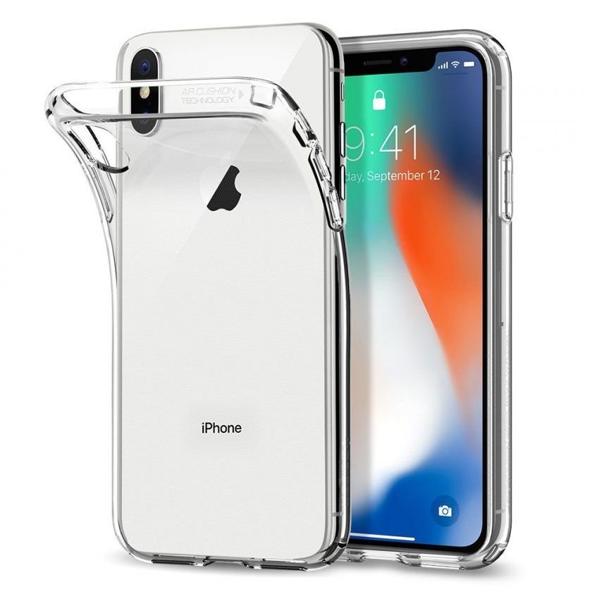 coque spigen silicone transparente iphone x