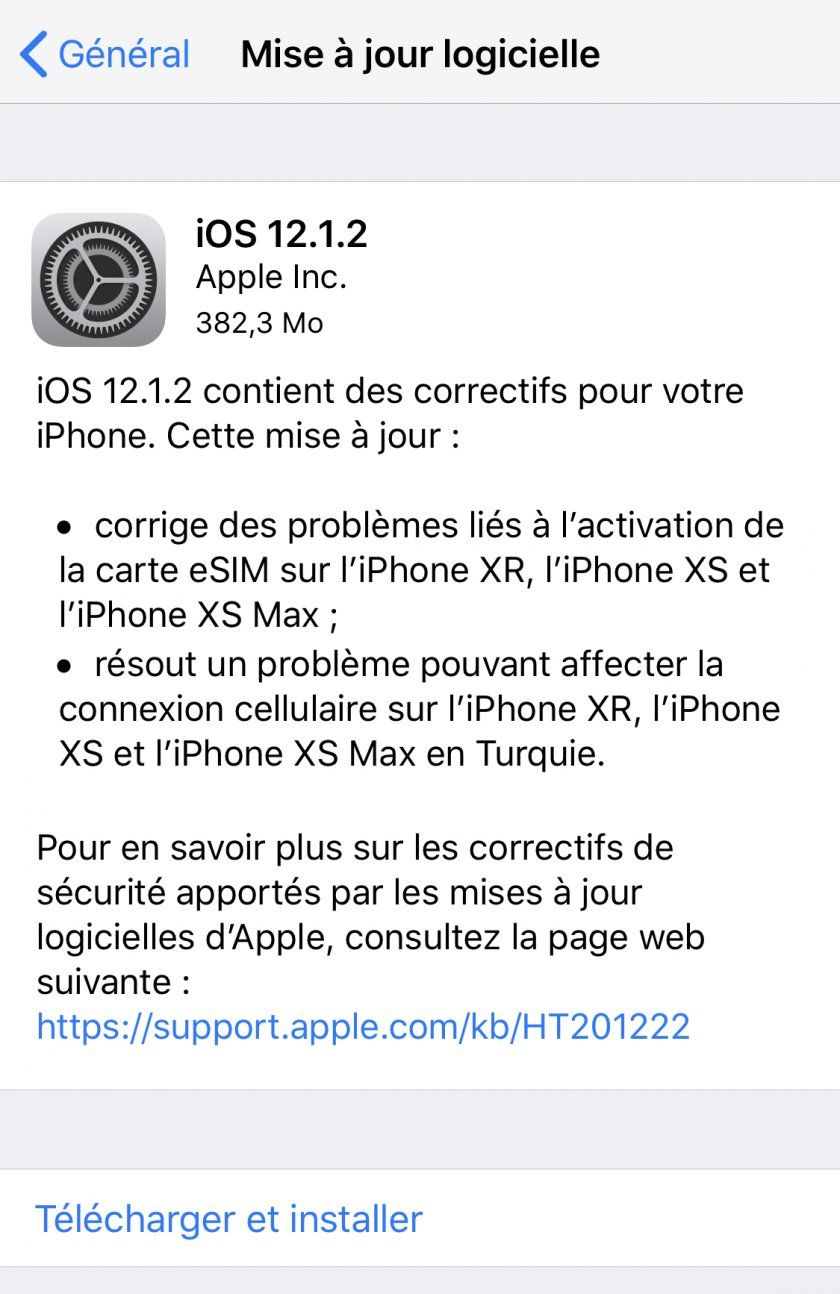 ios 12.1.2 mise   jour  ios 12.1.2 mise   jour