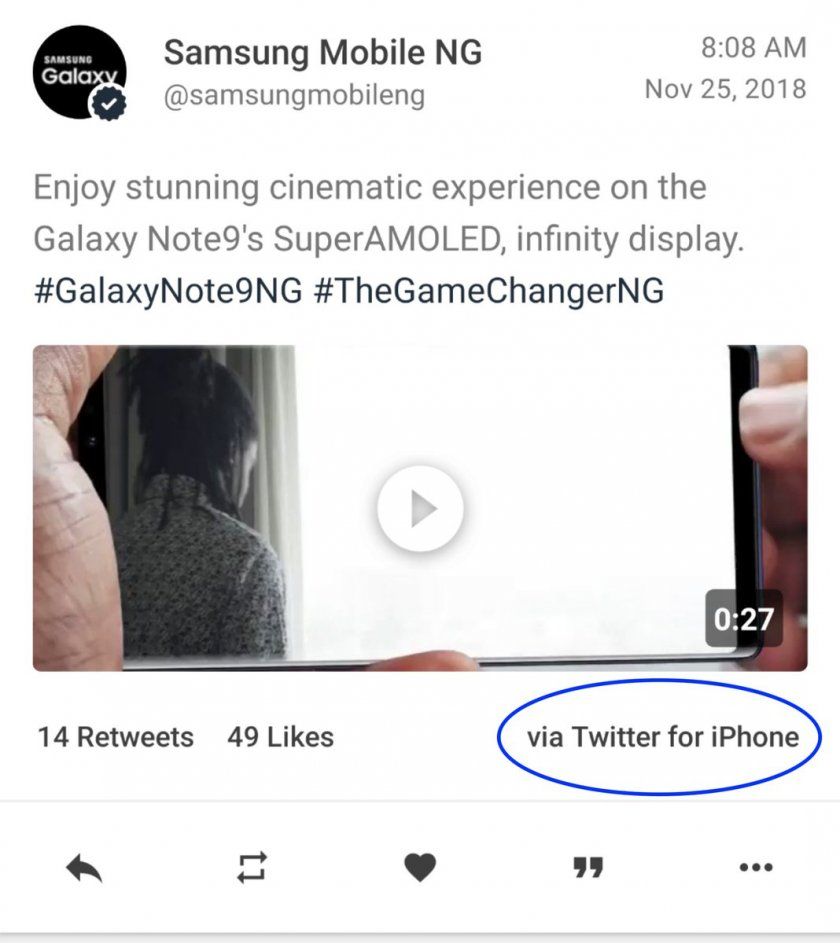 tweet samsung note9 via iphone tweet samsung note9 via iphone