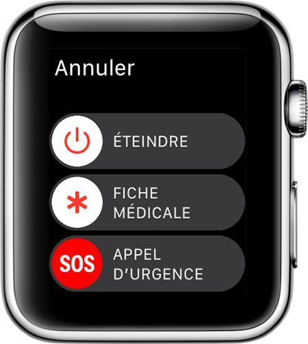 sos secours apple watch
