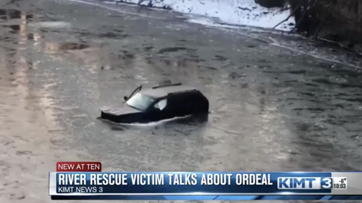 voiture dans la riviere voiture dans la riviere