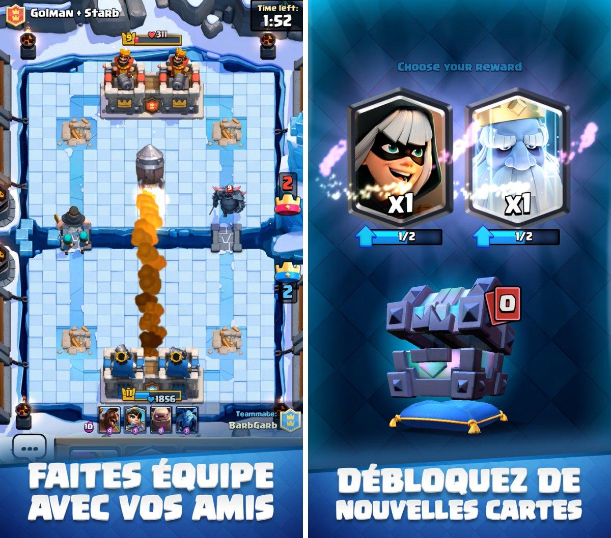 Clash Royale 1.8 : combats en coop, nouvelle arène et nouvelles cartes -  iPhoneSoft