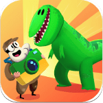 go jurassique dinosaur snap ad icon