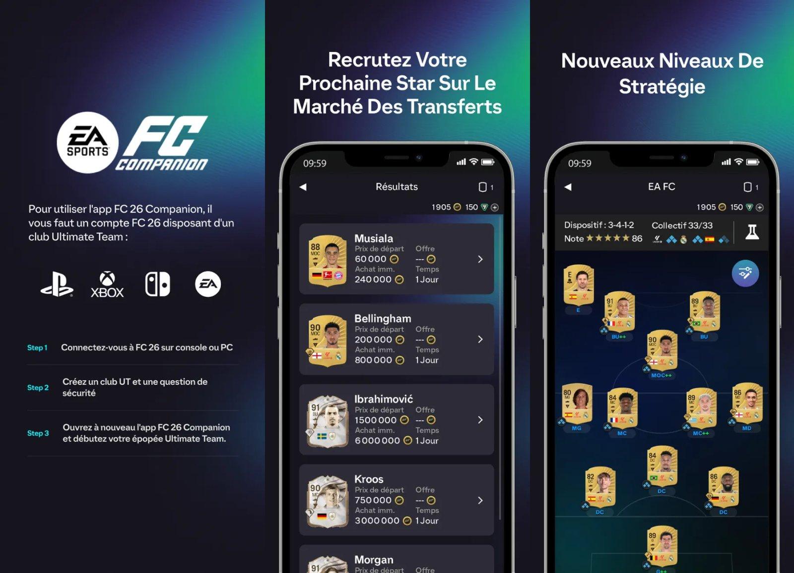 ea sports fc TM 26 companion capture jeu ipa iphone