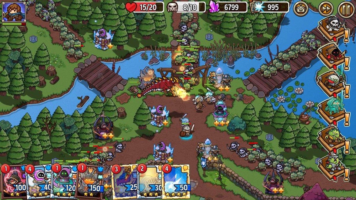crazy defense heroes td clash capture jeu ipa iphone ipad