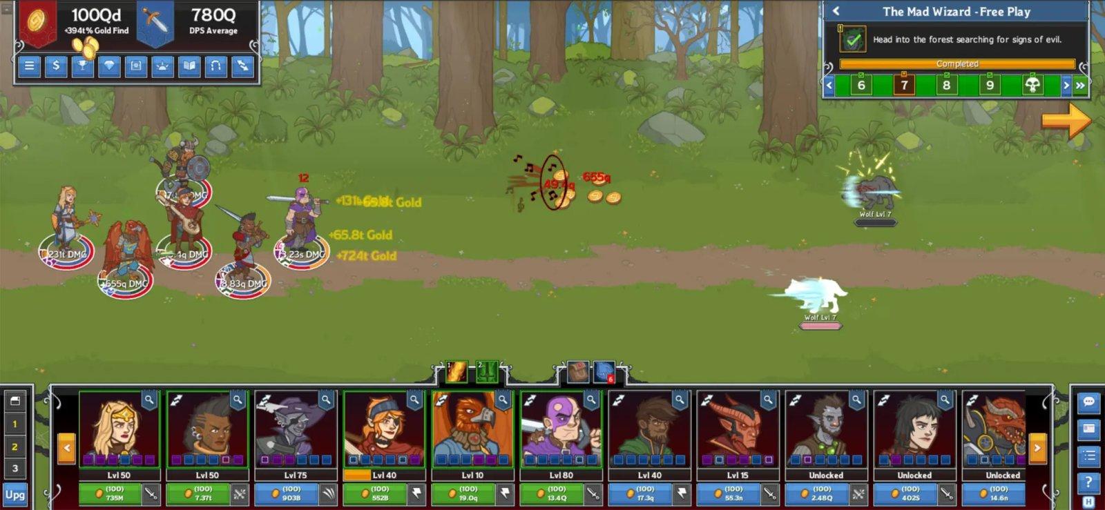 idle champions capture jeu ipa iphone ipad