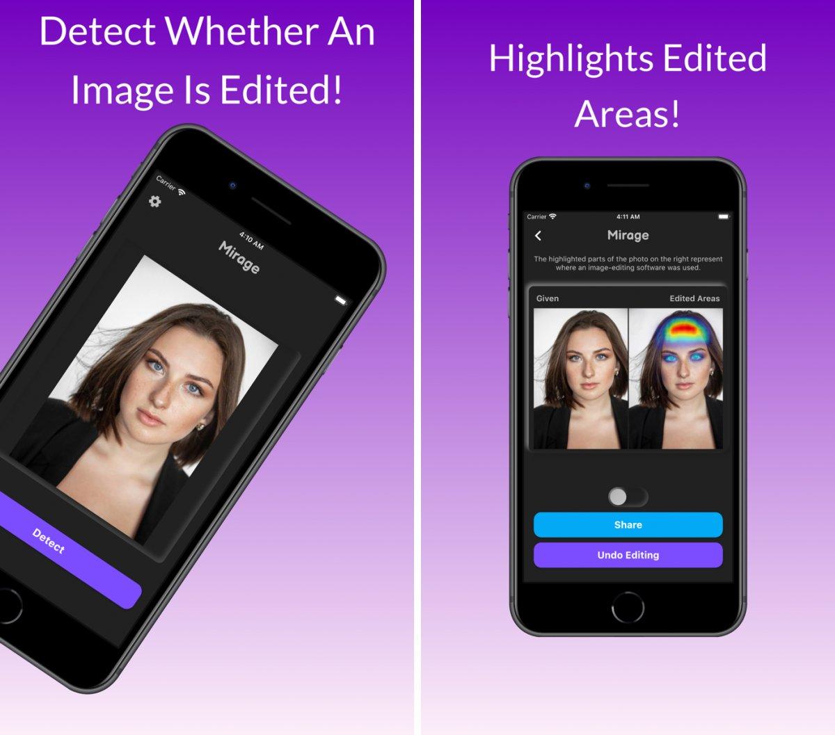 mirage detect image editing capture app ipa iphone