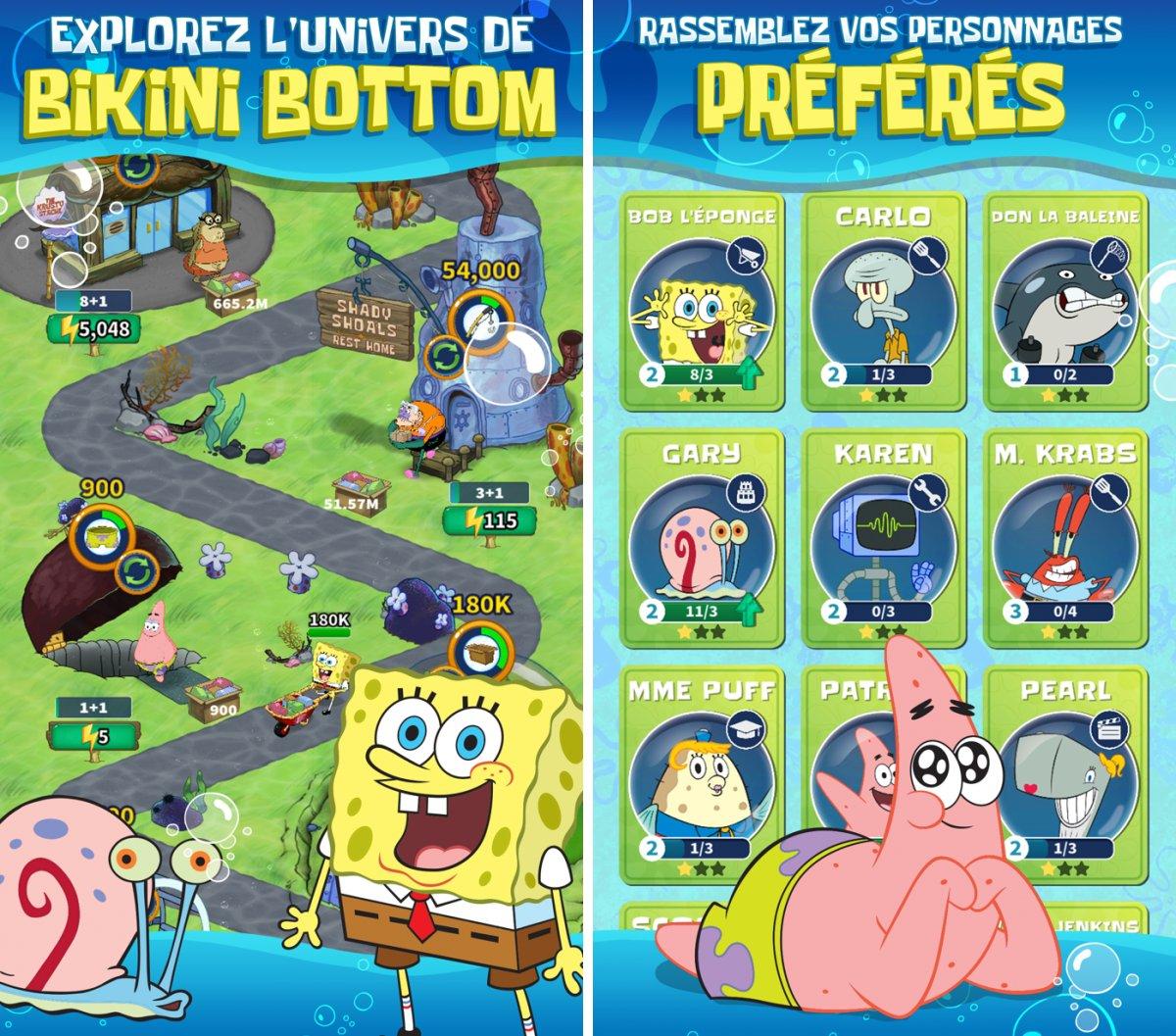 spongebob s idle adventures capture jeu ipa iphone ipad