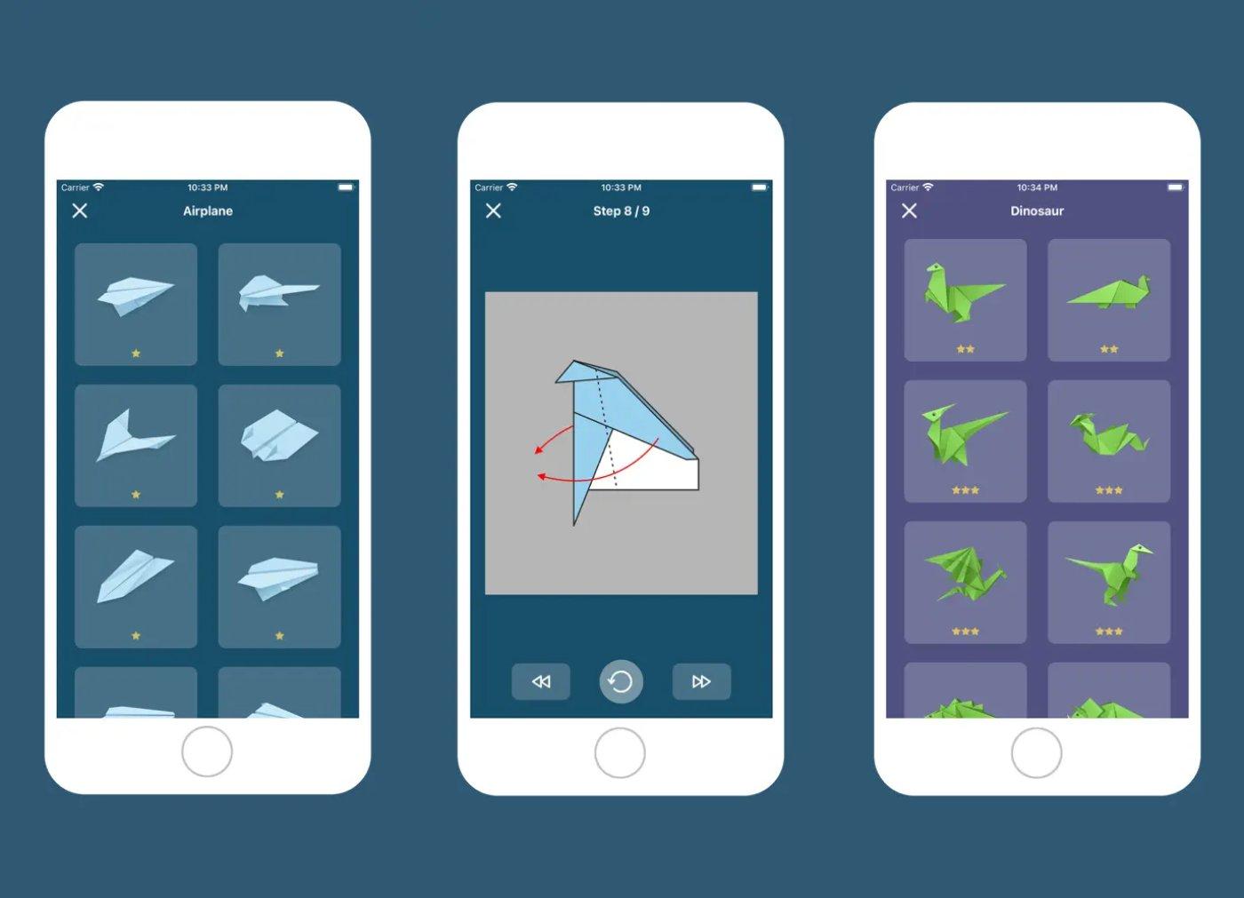 origami art pour les enfants capture app ipa iphone ipad