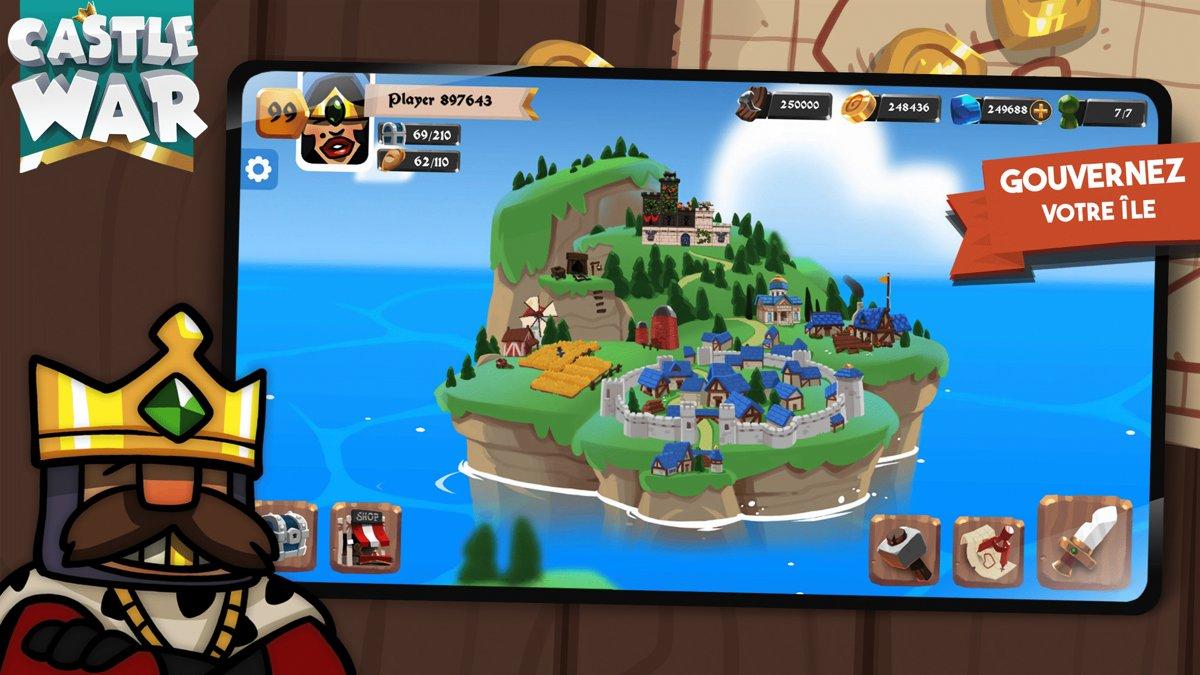 castle war idle island capture jeu ipa iphone ipad