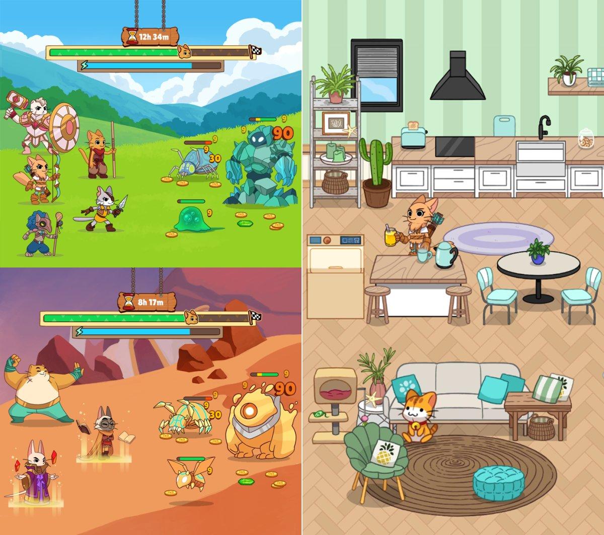 clicker cats idle heros rpg capture jeu ipa iphone ipad