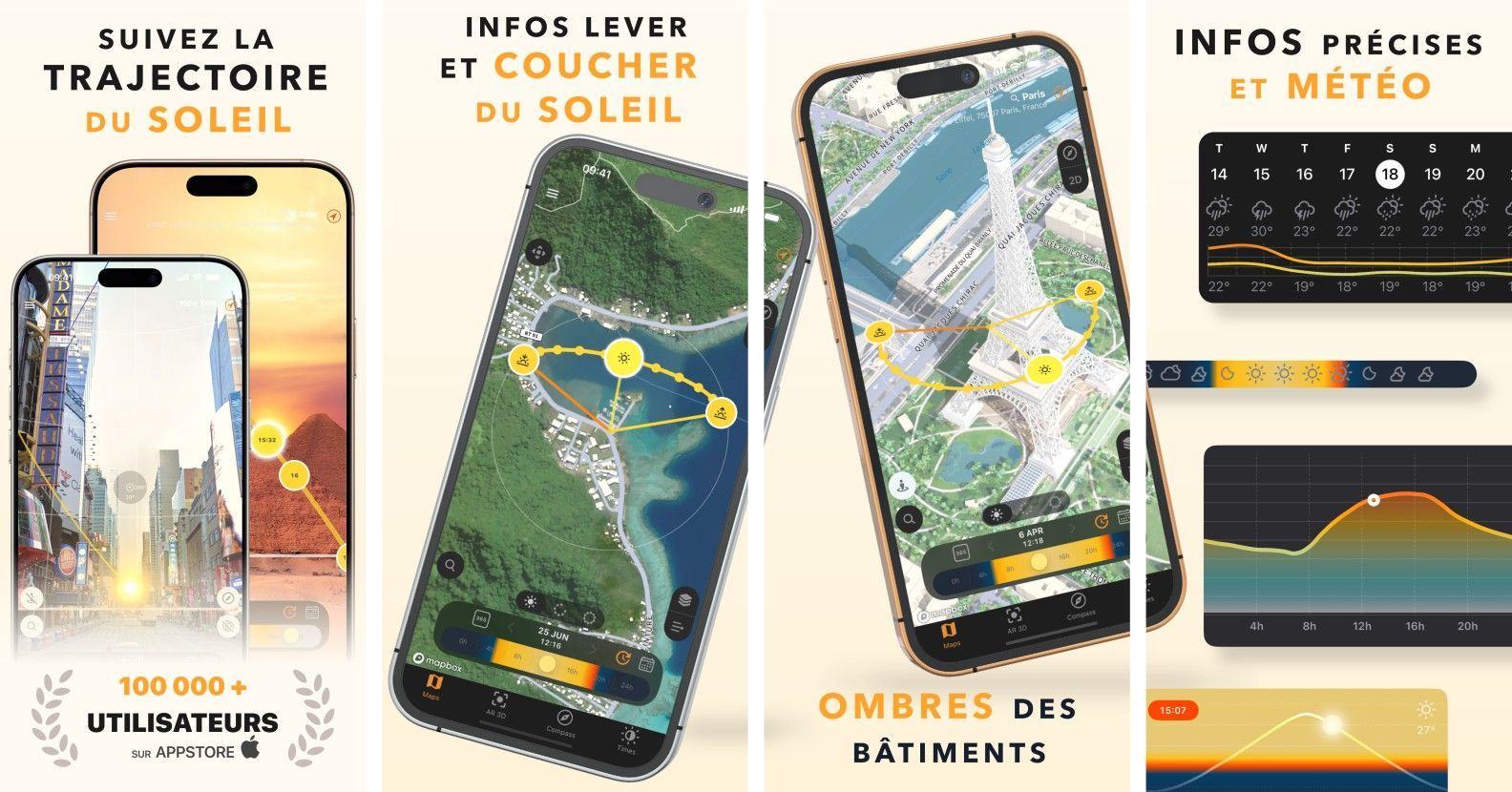 app sunquest trajectoire soleil iphone ipad