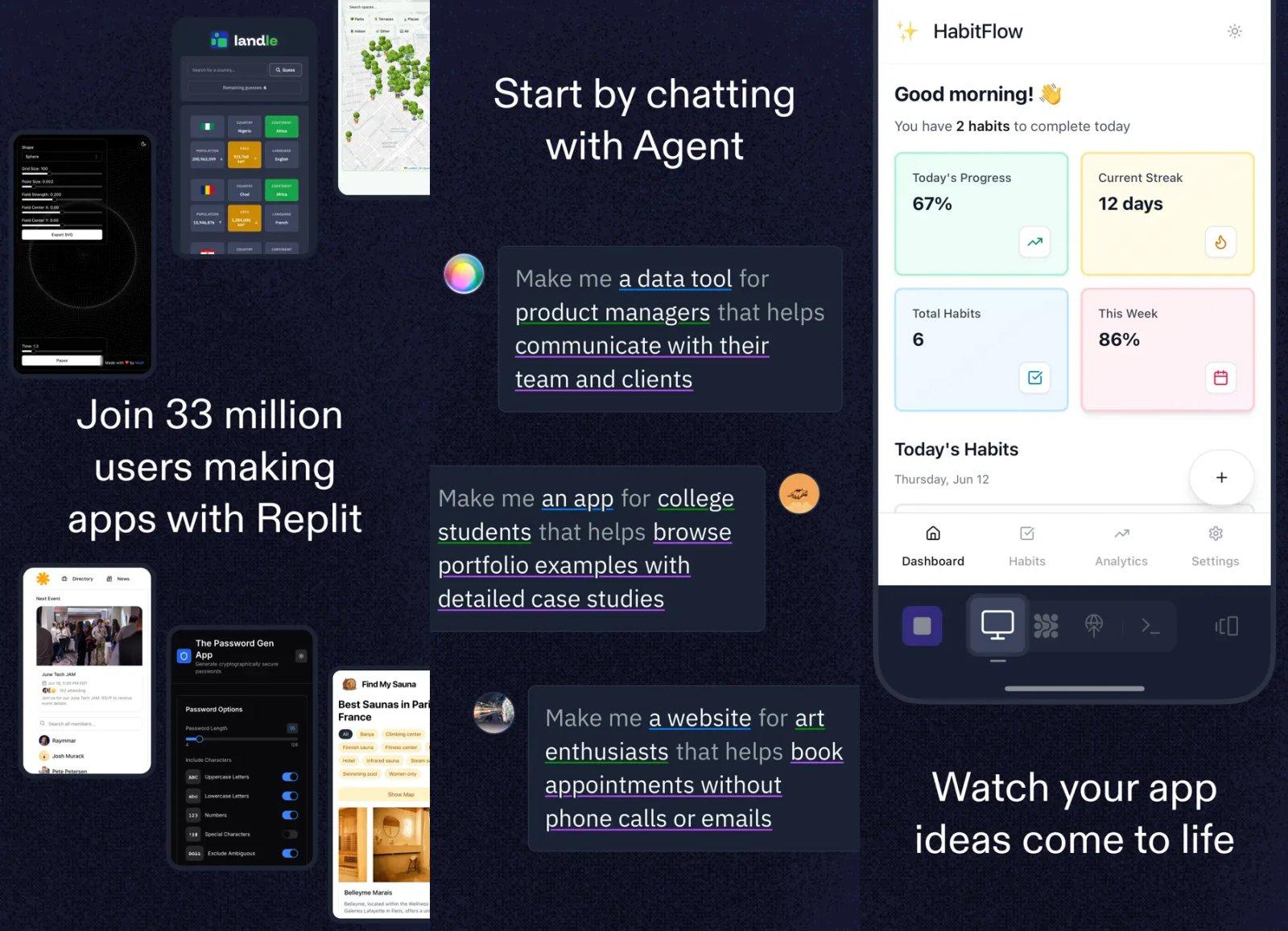 replit idea to software fast capture app ipa iphone ipad