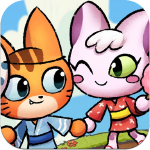 kimono cats icon