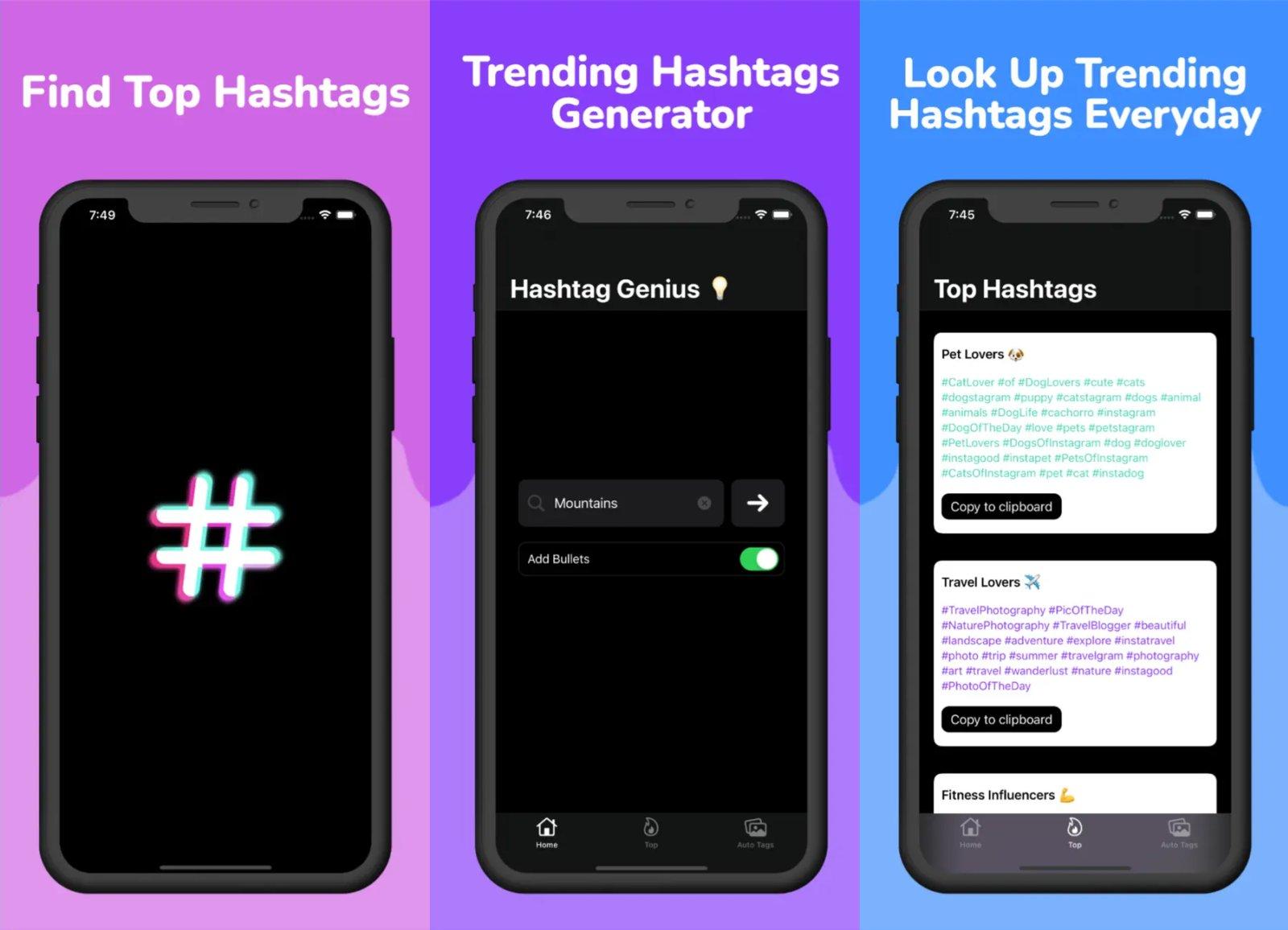 hashtag genius ai captions capture app ipa iphone ipad