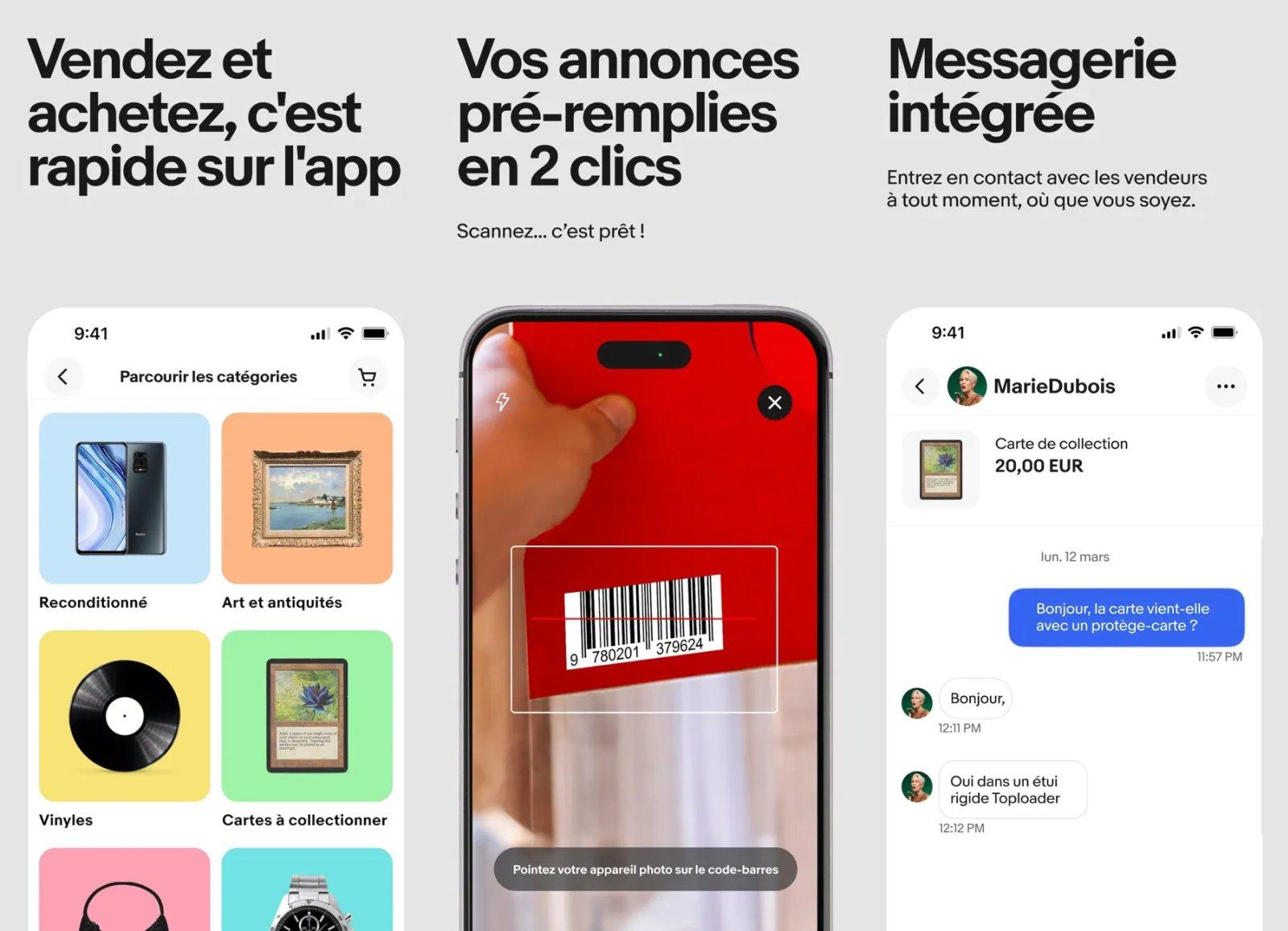 ebay achat et vente en ligne capture app ipa iphone ipad