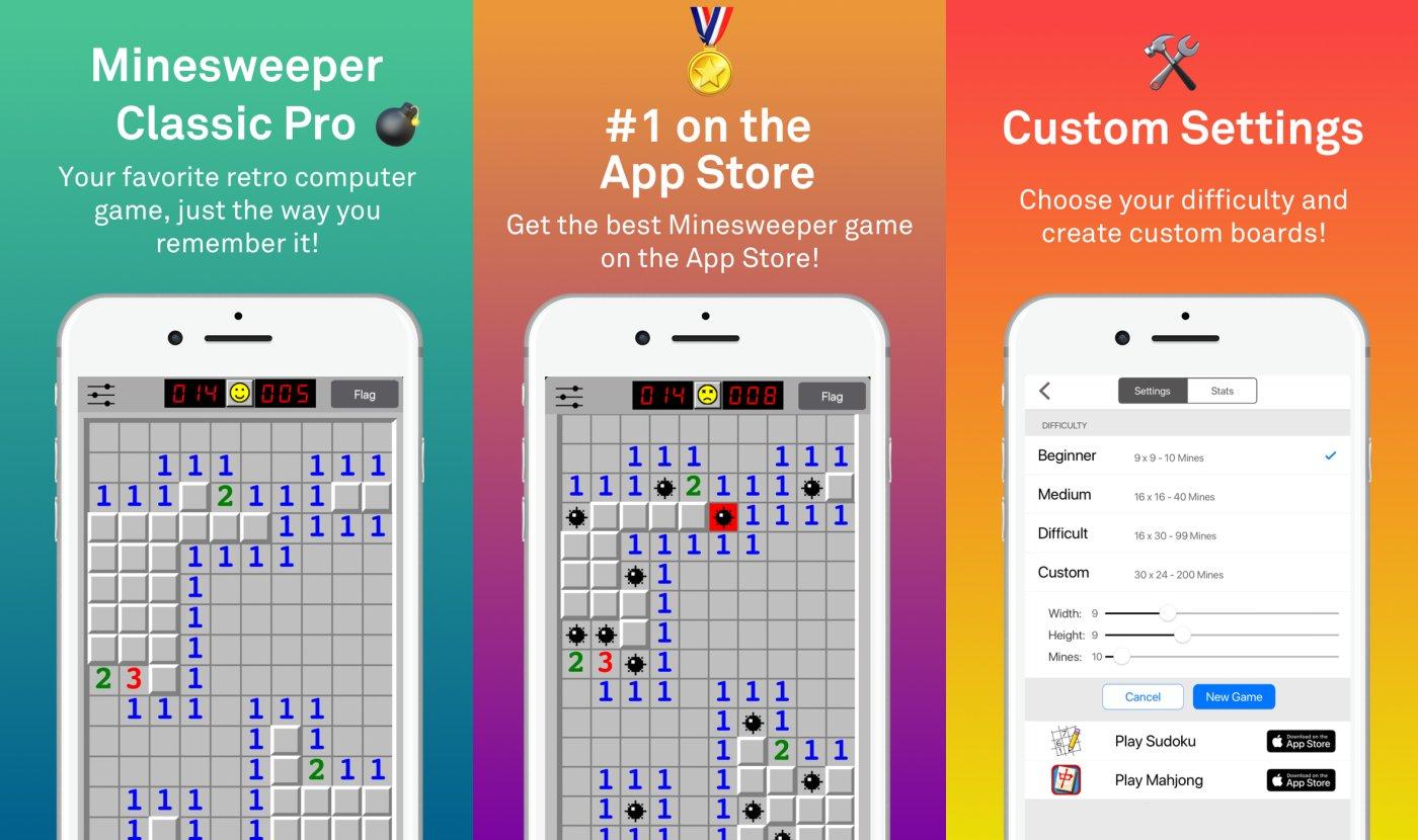 minesweeper classic capture jeu ipa iphone ipad
