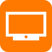 tv d orange o direct replay icon