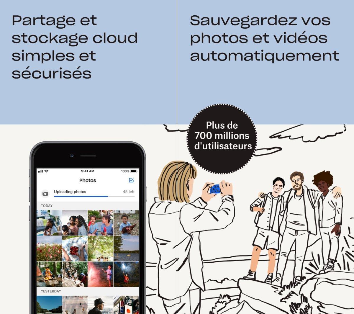 dropbox stockage sur cloud capture app ipa iphone ipad