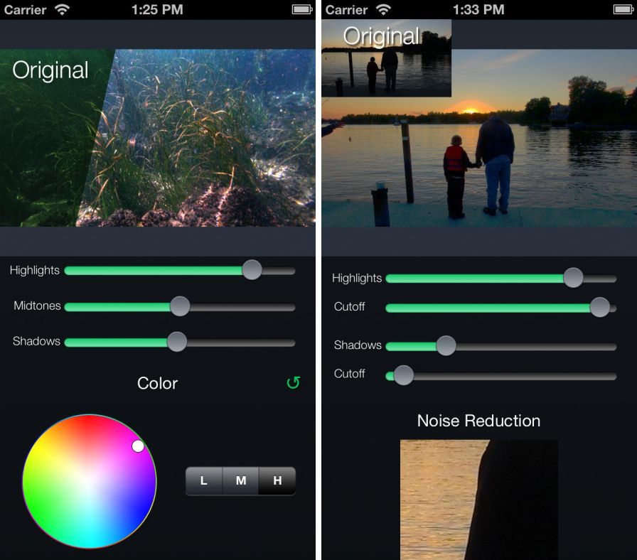 app store auto adjust color in video