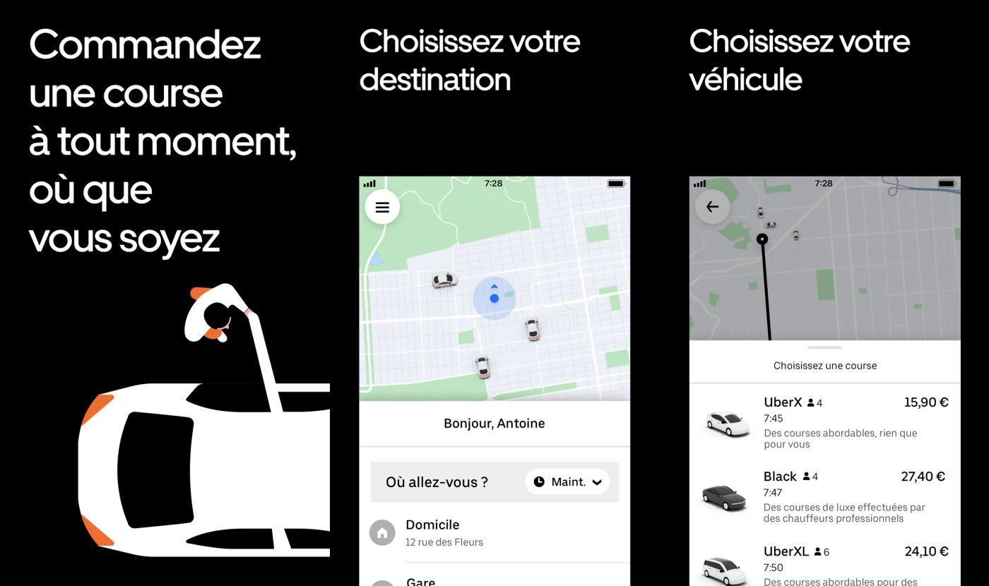 uber commandez un trajet capture app ipa iphone ipad