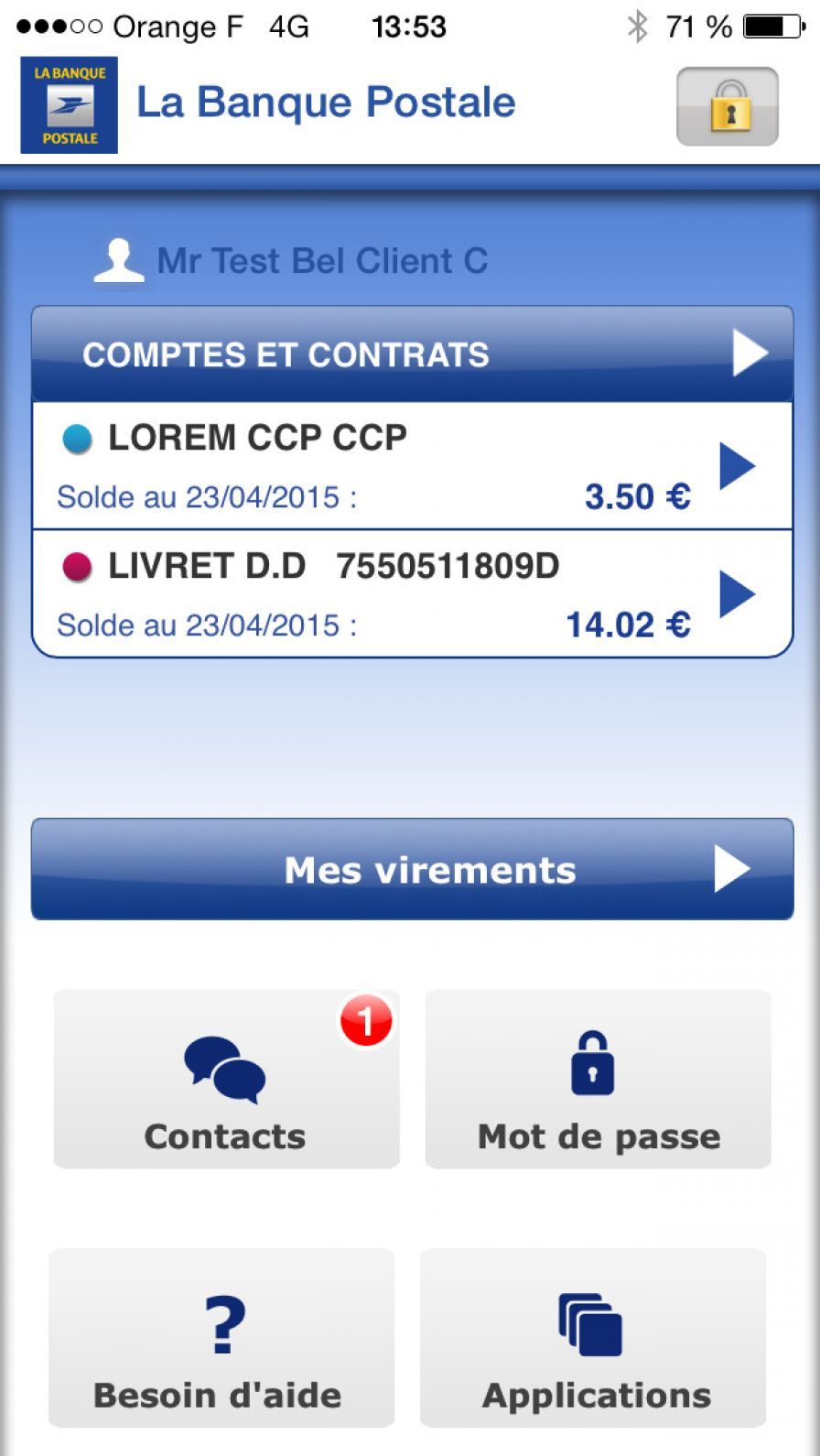 L'application La Banque Postale est maintenant disponible ... - 896 x 1590 jpeg 103kB