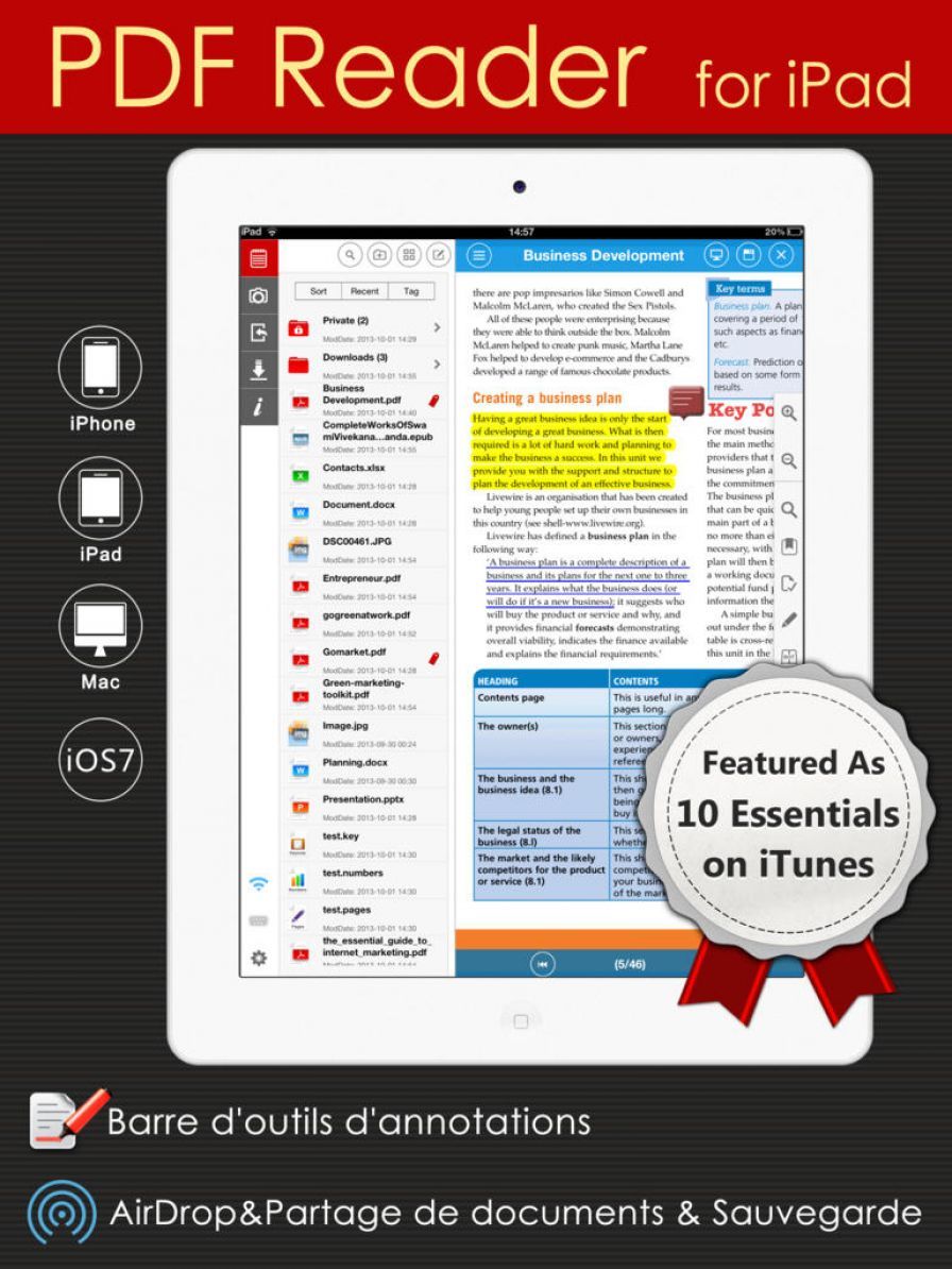 ipad pdf reader view multiple pages