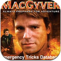 macgyver emergency tricks data icon