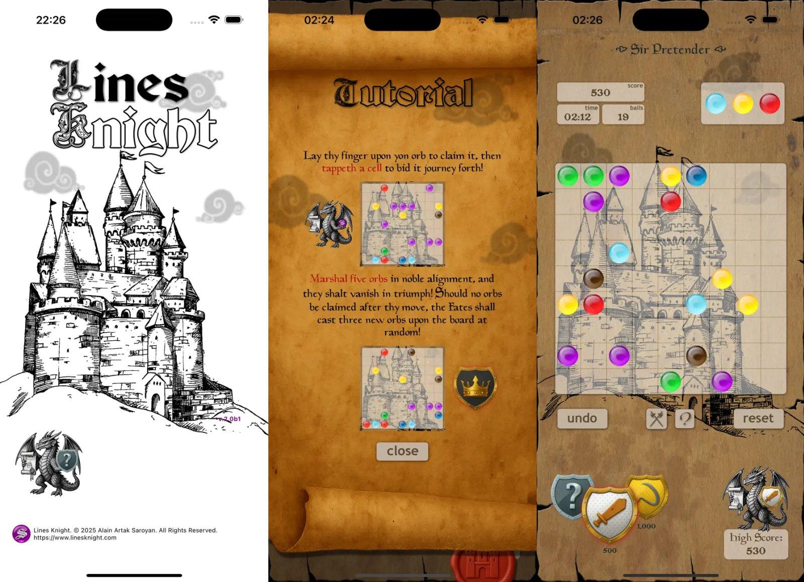 lines knight capture jeu ipa iphone