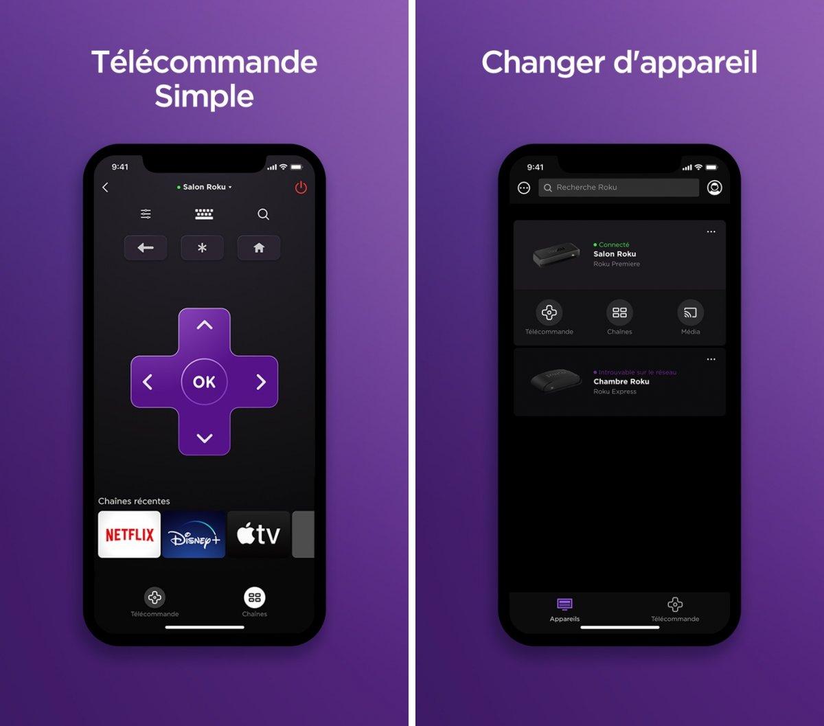 Roku s'offre l'application Apple TV - iPhone Soft