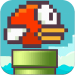 flying bird flappy back icon