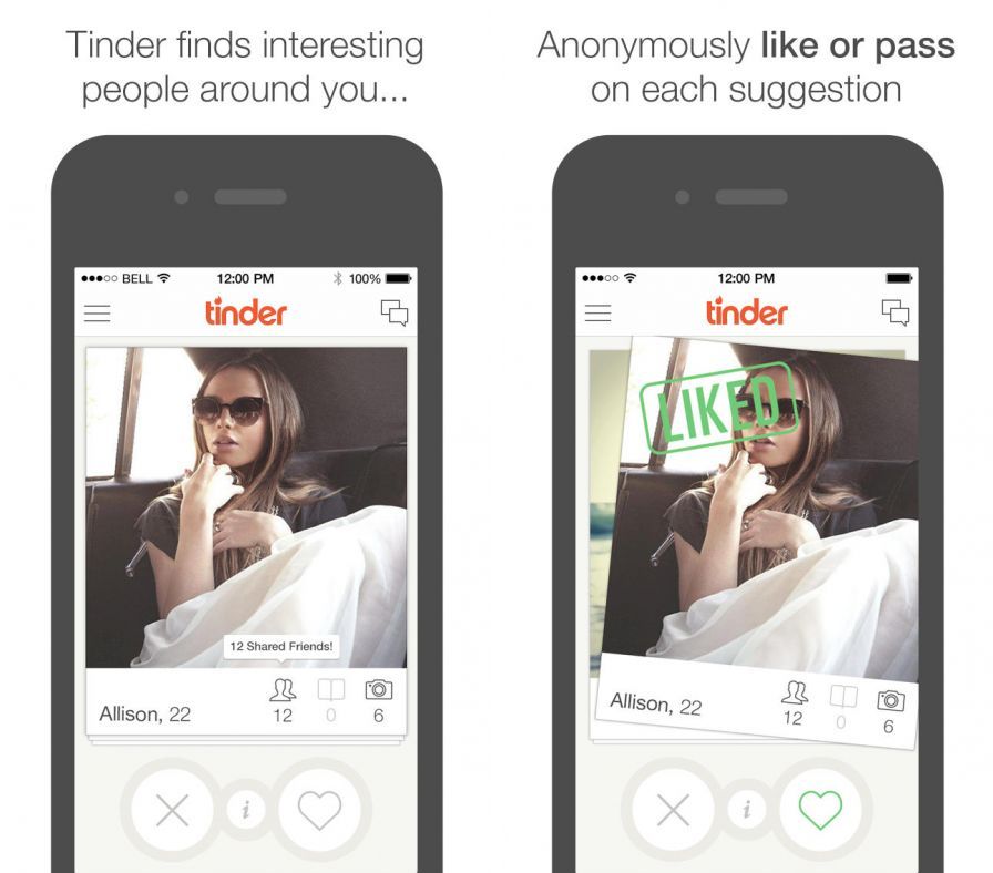 Tinder (App, VF, 7.7 Mo) marque un nouveau point sur iPhone en proposant un...