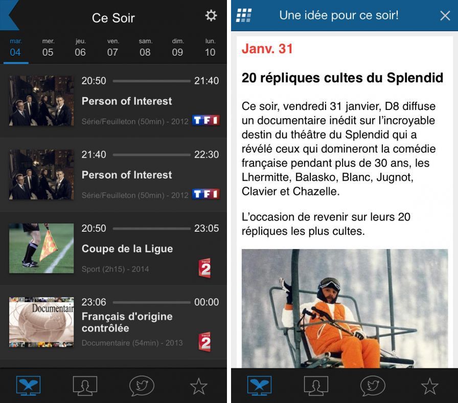 followatch-programme-tv-social ipa iphone ipad