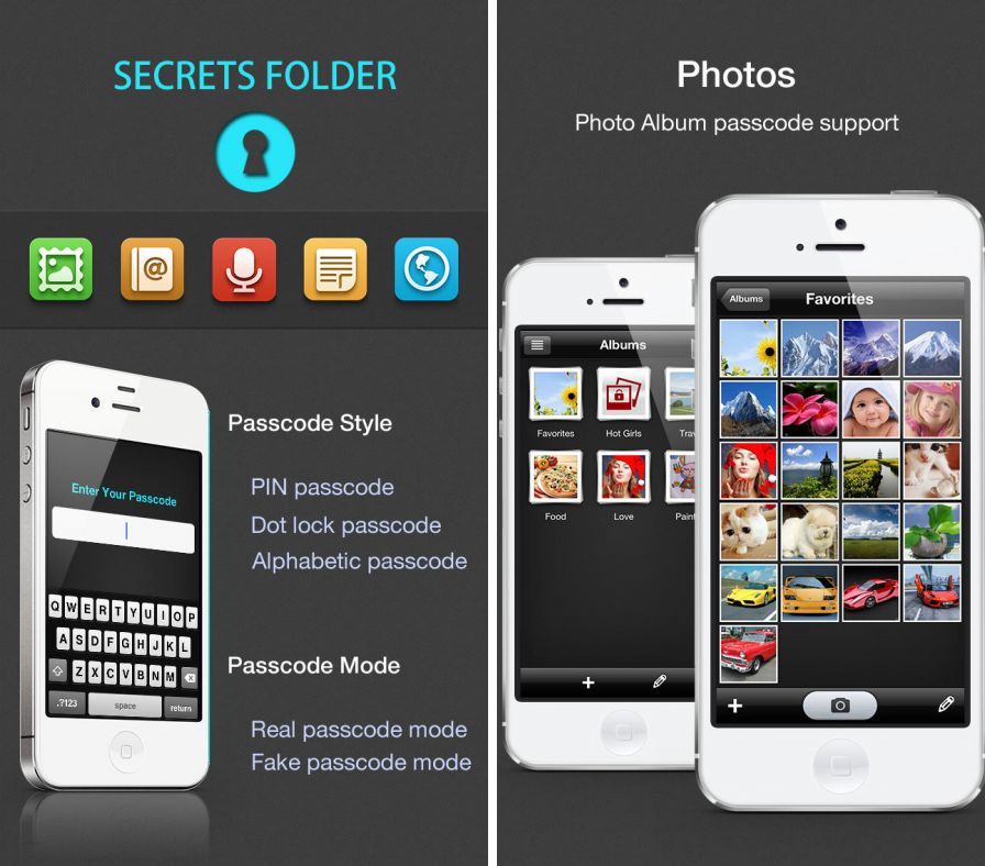 iphone secret folder
