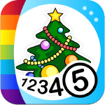 coloriages numerotes noel icone jeu ipa ipad iphone