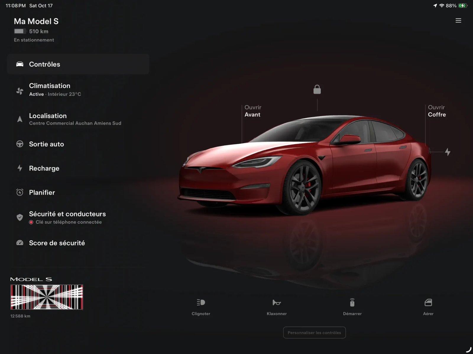 Tesla adapte son application à l’iPad et à l’iPhone Duo