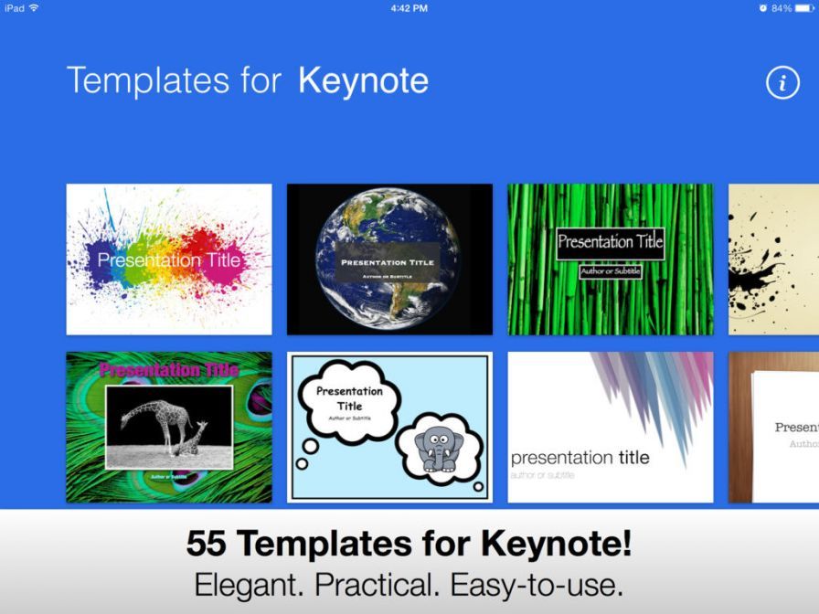 keynote templates free ipad