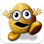 potato panic action runner fun icon