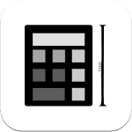 calculator ar ruler black icone app ipa iphone