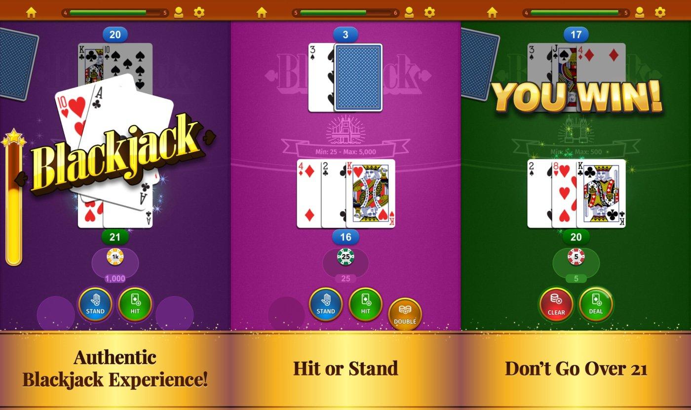 Atteignez 21 Points Dans Le Jeu Blackjack By Mobilityware+ Sur Apple 