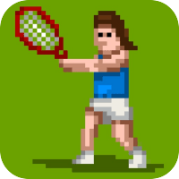 retro slam tennis icon