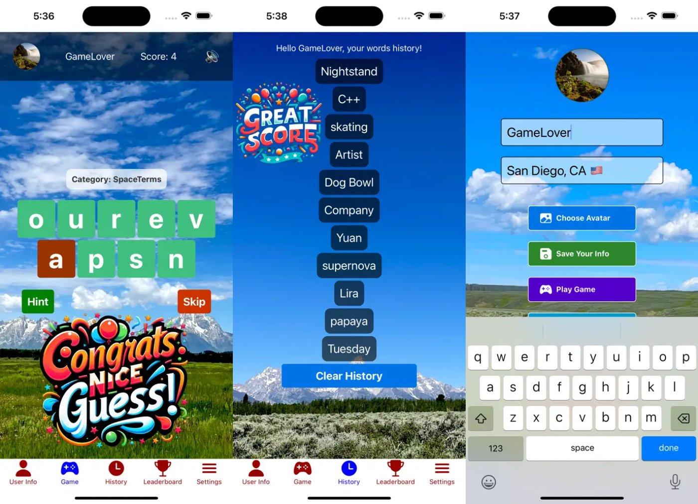 command word jumble compete capture jeu ipa iphone ipad