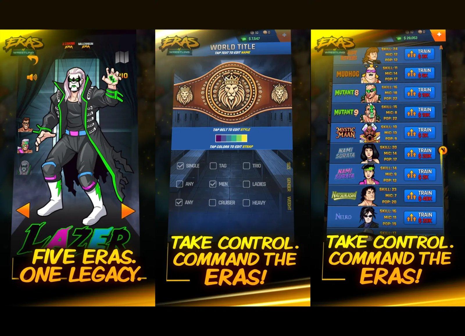 eras of wrestling capture jeu ipa iphone